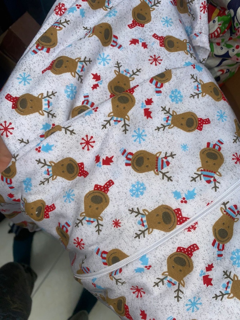 PIJAMA DOS PIEZAS BLANCO NAVIDAD