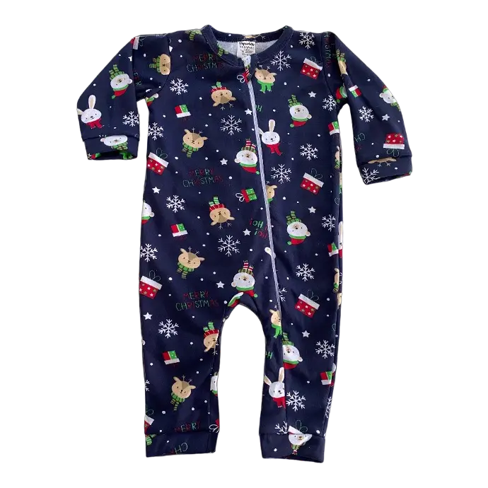 Pijama navidad azul