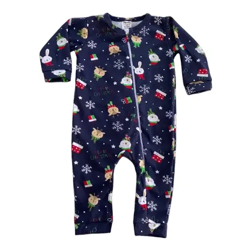 Pijama navidad azul